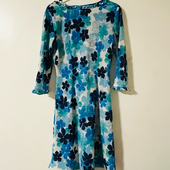 Vintage Newport News MIDI Dress 3/4 Sleeve 1970s Flower Power - Picture 10 of 15